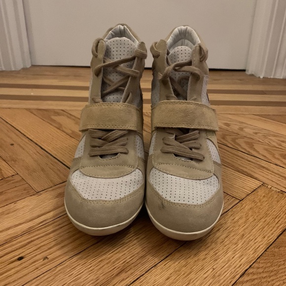 Ash Suede Perforated Wedge Sneaker - Picture 2 of 6